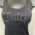 Juicy Couture Black Bling Cami Compression Tank Adjustable Straps Sz Large Y2K Photo 2
