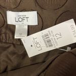 Loft  Brown Circle Skirt with Matching Belt Photo 4