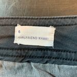 Gap  Womens Girlfriend Khaki Cropped Pants‎ Size 6 Black Casual Basic School READ Photo 3