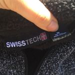 Swiss Tech Fleece Lined Grey Gray Zipper Jacket Black Size M Photo 2