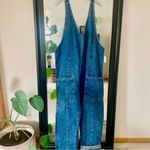 Free People High Roller Denim Jumpsuit Overalls Photo 8