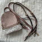 Michael Kors 🩷 mini Rhea pink tricolor convertible backpack Photo 11