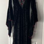 Womens Flare Sleeve Renaissance Dress Cosplay Costume Victorian Dress Black Size undefined Photo 0