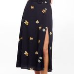 Capulet Devin black floral belted midi skirt Photo 5