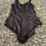 Vintage new with tags night romper slip by Jenelle of California size 32 black Photo 3