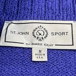 Vintage St. John Sport by Marie Gray Turtleneck Sweater Womens Medium Purple USA Photo 5