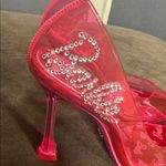 Barbie x ALDO Barbiestessy Collection Pink Translucent Pointed Toe Pumps 6.5 NEW Photo 6