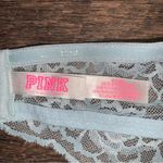 PINK - Victoria's Secret  Blue Lace Choker Wireless Bra Women’s Size Medium Photo 5