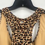 Fabletics  On The Go Medium Impact Sports Bra Leopard Print Pocket UPF 50 Size 2X Photo 4
