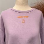 Lonely Ghost  Light Purple Crew Neck Sweater Photo 1