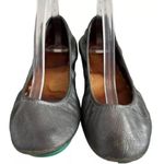 Tieks  Ballet Flats Pewter Silver Leather Size 9‎ Slip On Ballerina Style Shoes Photo 1