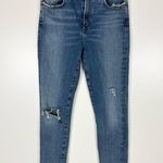 AGOLDE Sophie High-Rise Distressed Skinny Jeans Photo 0