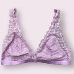 Victoria's Secret Pastel Frosted Lavender Light Purple Unlined Elongated Bralette Photo 3