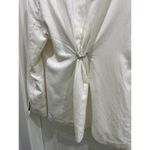 NA-KD  One Button Detail Oversized White Blazer Sz L Photo 3