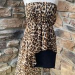 Forever 21  Animal Print Hi-lo Strapless Dress Photo 3