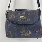 Diane Von Furstenberg Vintage  80’s Carry On Weekender Luggage Floral Tapestry Photo 2