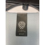 Vince Camuto Wave Stripe Tassel Kimono Cardigan – Blue Green Boho Cover-Up OS Photo 4