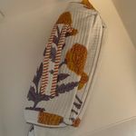 NWOT White Floral Woven Cosmetic Bag Photo 6