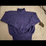 NWT vintage Ossi Skiwear wool purple embroidered turtleneck sweater, size M Size M Photo 5