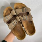 NAOT Santa Barbara Brown Suede Slide Sandals Size 12 Tan Photo 2