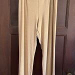 CHICO'S TRAVELERS | Taupe Tan Flat Front Straight Leg Pull on pants | Large 2 Photo 0