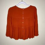 Madewell Cottagecore Button Back Tiered Flare Boho Swing Top Photo 1