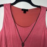 AB Studio  Women’s Sleeveless Blouse Top Pink Size Large L Stretch Tank Photo 2