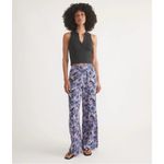 Marine layer  Allison Trouser Wide Leg in Violet Watercolor Size XL Photo 10