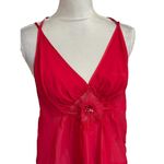 Vintage Babydoll Nightgown Lingerie Sz L Red Mini Adjustable Strap Sexy Size L Photo 4