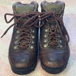 Timberland  Vintage 90s Euro Hiker Brown Leather Boots Gorpcore Crunchy Granola Photo 1