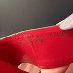 Cole Haan  Cherry Red Gold Bow Summer Wedge Thong Sandals Resortwear Womens 6.5 Photo 5