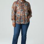 Cato  Sequin Floral Shirt 22/24W NWT Photo 5