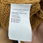 American Eagle  MEDIUM Womens Yellow Knit Soft Long Sleeve V Neck Crop Sweater Photo 6