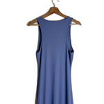 White House | Black Market WHBMForme Dress Womens Large Blue Ribbed Tank Maxi NWOT Photo 10