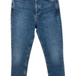 AGOLDE  Nico Jeans High Rise Slim Fit Cycle Wash Stretch Denim Blue Size 24‎ Photo 5