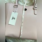 NEW faux leather zip top tote bag Pink Photo 8