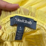 Modcloth A Little Ray of Sunshine Fit and Flare Dress Smocked Summer in Yellow L Photo 8