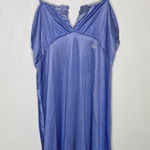 Diane Von Furstenberg  Vintage *Flaws* Purple Long Nylon Nightgown Dress Medium Photo 0