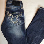 Big star  Dark Blue Skinny Jeans with Embellished Pockets Photo 0
