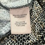 Philosophy  Black and Brown A-Line Skirt Sz L Animal Print Panel Circle Photo 3