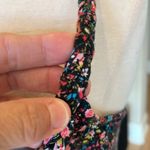 julie's closet Black Floral Knit Glowy Tank Photo 5