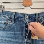 Levi's 501Original Womens High Rise Cotton Denim Shorts Chewed Hem Size 32 Photo 2