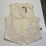 Vuori New  Coastline Vest Milkweed M Womens Performance Sleeveless Button Front Photo 0