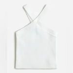 J.Crew NWT Fitted Halterneck Sweater-Tank in Supersculpt Yarn Size Large Photo 2