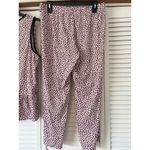 Kate Spade Pink Black Dalmatian Dot Pajama Set Top Pants Sleepwear Loungewear M Photo 4