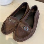 Coach Fortunata Brown Suede Flats Moccasins Size 7 Photo 8