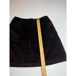Banana Republic  Velvet Stretch Mini‎ Skirt, Dark purple brown , A-Line Photo 4