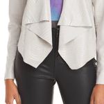 BLANK NYC NWT- Croc Pattern Draped jacket size S Photo 4