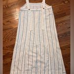 Madewell Linen-Cotton Princess-Seamed Midi Dress in Stripe
Size XL Photo 4