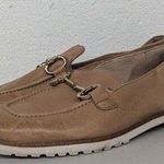 Paul Green  super soft slip-ons brown leather loafers sz4 US 6.5 Dress Buckle Photo 0